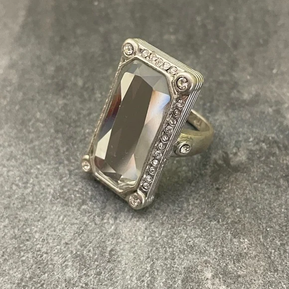 Lia Sophia Acropolis Silver Statement Ring - Picture 3 of 9